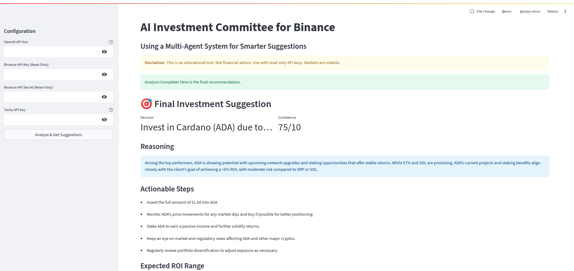 AI Investment Committee